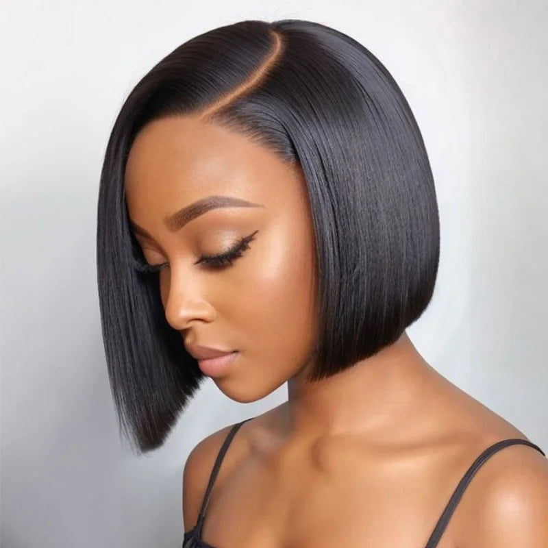 Hot Sale Short BOB Wig T Part Side Part Bob Wigs Lace Frontal Brazilian Human Hair for Black Women
