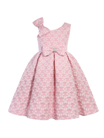 Foreign Trade Children's Clothing Girls Dresses Princess Slant Shoulder