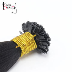 K Tip Hair Extension Human Hair Flat Tip Hair Extensions Kinky Straight Keratin Fusion Yaki Bundles For Black Women Ever Beauty