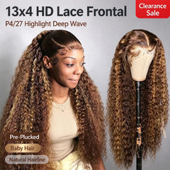 P4/27 Highlight Body Wave Human Hair Wig For Woman On Clearance Sale 200 Density 13x4 HD Lace Frontal Wigs Pre Plucked Natural Hairline