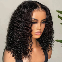 Wear And Go 13x4 Water Wave Bob Lace Wig For Women Curly 7x5 Glueles Human Hair Wig Ready To Go Hu