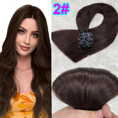 Human Hair Extensions Keratin K Tip Hot Fusion Human Hair Natural Hair Italy Keratin Glue Machine Remy Hair K Tip Straight