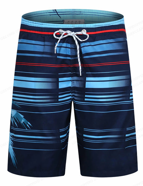 Striped Beach Shorts Men 3D Fashion Swimwear Board Shorts Trunk Gym Fitness Pant Men's Briefs Swimsuit Beachwear Short