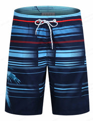 Striped Beach Shorts Men 3D Fashion Swimwear Board Shorts Trunk Gym Fitness Pant Men's Briefs Swimsuit Beachwear Short