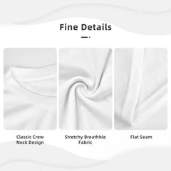 Fashion men's minimalist striped printed T-shirt summer leisure outdoor sports fitness round neck short sleeved men's shirt top