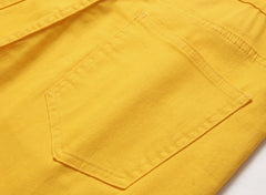 Shorts Men Hole Jeans Streetwear Mid Waist Washed Distressed Pockets Knee Length Vintage Ripped Denims s