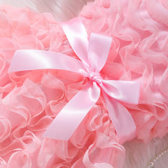 Kids Girl Pink Dress Elegant Short Sleeve Floral Toddler Girls Summer Dresses Cute Fashion Sweet Children Dress 3 4 5 6 7 Yrs