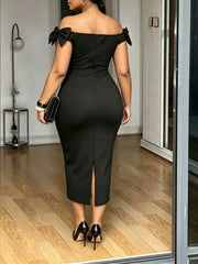 L-4XL Plus Size Clothes Dresses Women Robes Summer Short Sleeve Street Style Casual