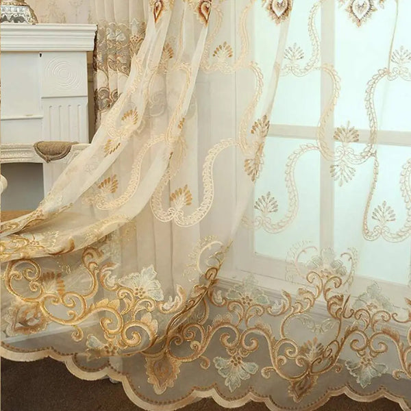 Noble Luxury Curtain For Window Bedroom Blackout Velvet Cloth Drape Fabrics Shade Panel Tulle Curtain Living Room X632#30