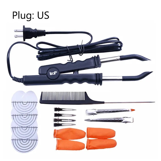 Professional Constant Heat FLAT PLATE Fusion Hair Extension Keratin Bonding Salon Tool Heat Iron Wand