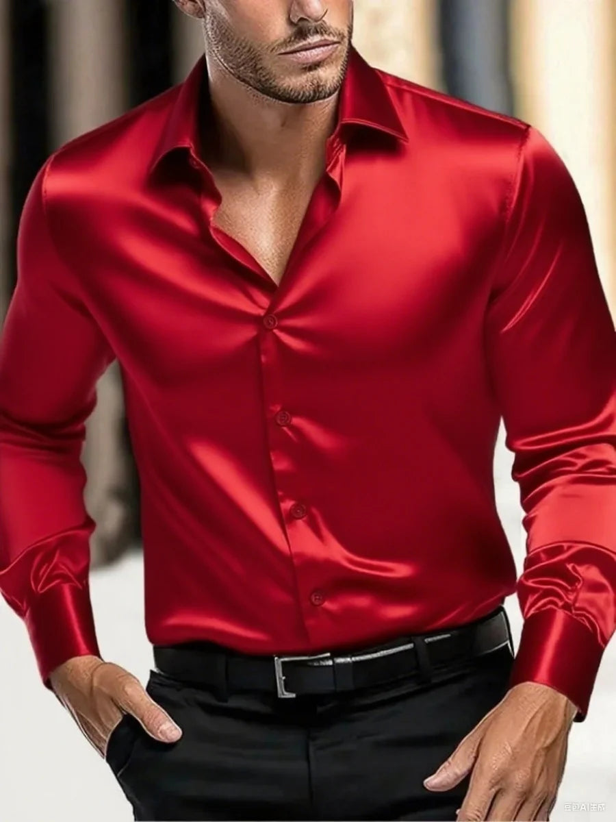New business gentleman social fashion design shirt top, men's party fitted dress shirt, fast delivery