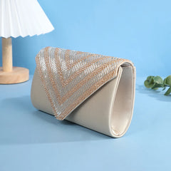 Latest Fashion Glitter Women Evening Bags Party Banqu hand bag PearlL