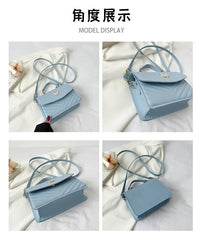 PU Versatile and Fashionable Portable Small Square Bag Single Shoulder Crossbody Bag Luxury Designer Handbag Bolsas De Mujer