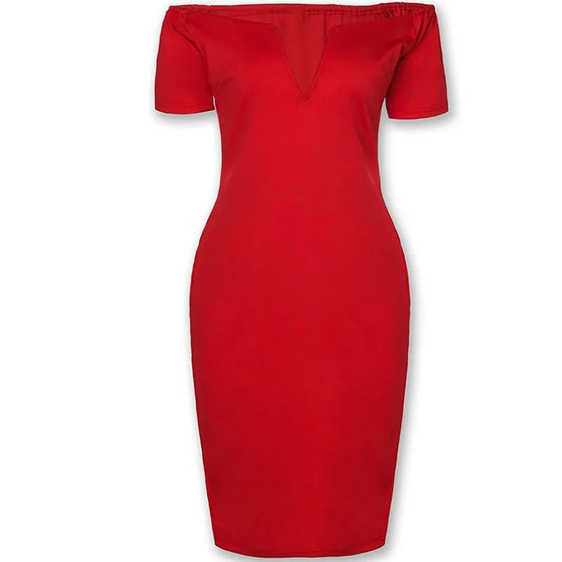 Lady V style off-the-shoulder fitted dress with a tight waist and a full skirt, a fitted evening for women