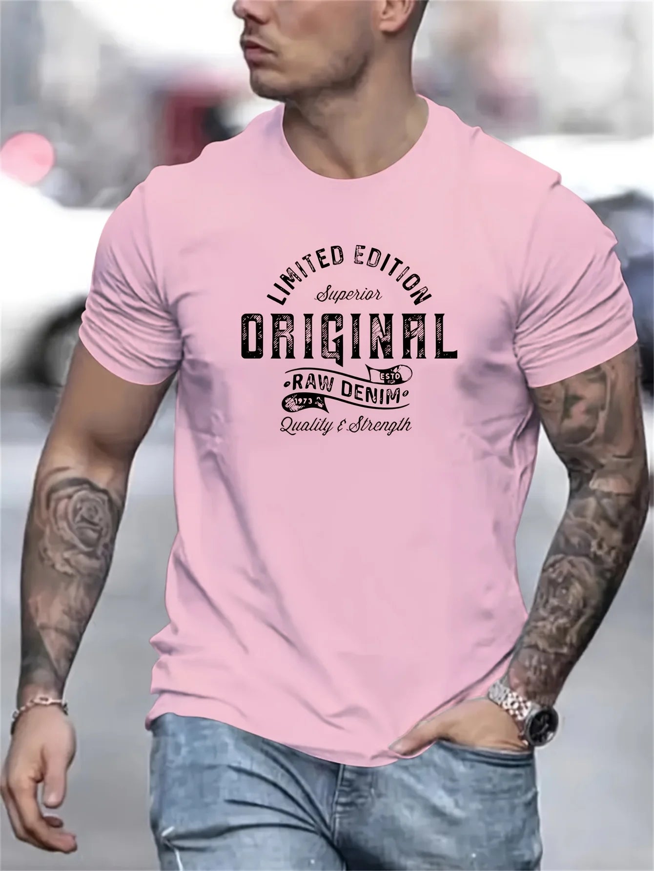 Men's summer 100% pure cotton fashionable casual sports