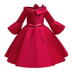 Fashion Floral Flower Girl Dresses for Weddings Solid Children Dresses princess