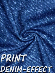 omen Printed Leggings Not Denim Pocket & Button  Fashion legging