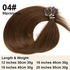 K Tip Hair Extensions Keratin Human Hair Hot Fusion Hair Extension European Hair Keratin Glue Machine Remy 12-20 inches