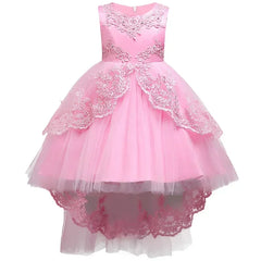 Children's Dress Princess  Embroidered Girl's Lace Flower Girl Trailing Ball Gown flower girl dresses vestidos para niñas