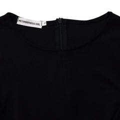 2026 Women's Elegant Simple Solid Color Dress Round Neck A-Line Shape Slimming Effect Waist-Slimming Full Dress