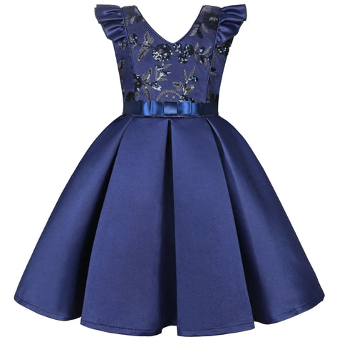3-10Y  Girls' Dress Children's Sequined Evening Festival Party Princess Dress Party Dress for Kids Girl