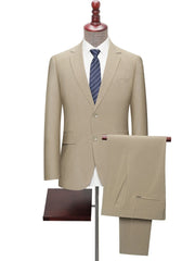 Men Plus Size Summer Thin Cotton Linen Suit Jacket Pants Set Wedding Host Groomman Formal Business Party Banquet Dress Suit