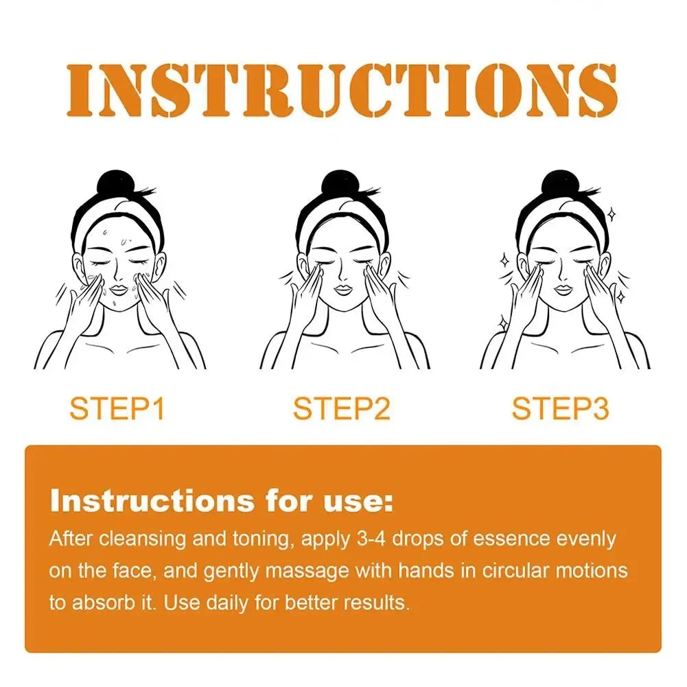 Vitamin C Wrinkle Remover Face Serum Lifting Firming Fade Fine Lines Anti-aging Essence Whitening Brighten