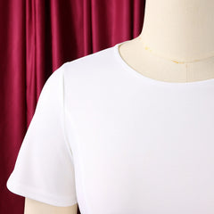 2026 Women's Elegant Simple Solid Color Dress Round Neck A-Line Shape Slimming Effect Waist-Slimming Full Dress