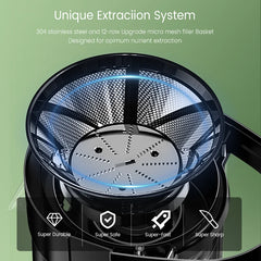 SEJOY Centrifugal Juicer Machine Compact Automatic Pulp Ejection Electric Citrus Juicer Extractor Machine Fruit Veg Blender