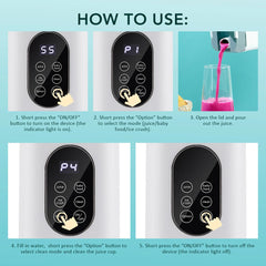 6 Blades Electric Juicer Cup 2 Cups For Travel Portable Juicer Mixer Usb Charge Fresh Fruit Juice Personal Blender Smoothie