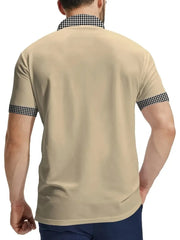 Men's short-sleeved polo shirts in color sportswear