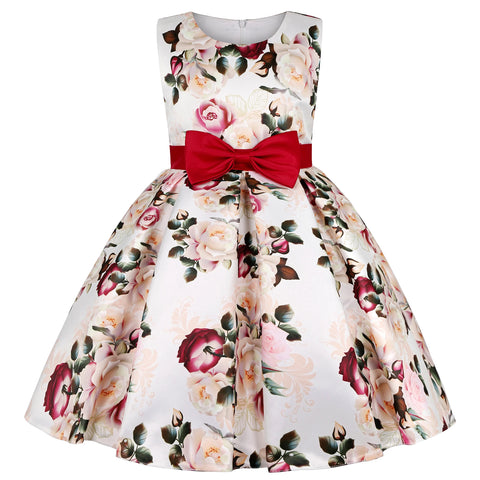 2024 New  Girls' Dress Printed Princess Dress Children's Dress June 1 Performance Children's Dress ins
