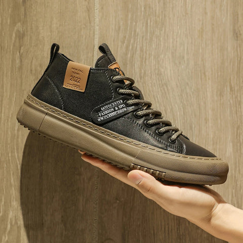 Men's Casual Sports Shoes, Fashionable Retro Class and Warm, Suitable