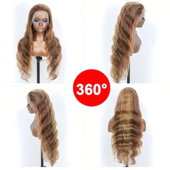 P4/27 Highlight Body Wave Human Hair Wig For Woman On Clearance Sale 200 Density 13x4 HD Lace Frontal Wigs Pre Plucked Natural Hairline