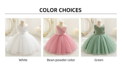 Toddler Girl Dress 0-4 Years Flower Bow Kids Skirt Christmas Halloween Princess Dress Children's Dresses Birthday Party