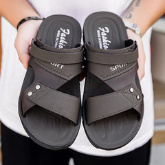 Summer Men's Sandals Fashion Beach Shoes For Men Classic Leather Slipper Male Outdoor Casual Leather Sandals Men