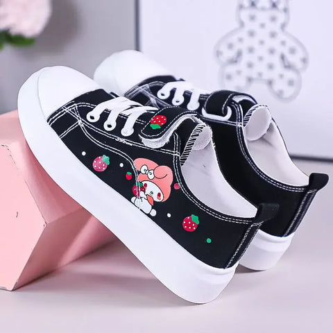 Sanrio Kuromi casual shoes girl canvas shoes my melody spring autumn