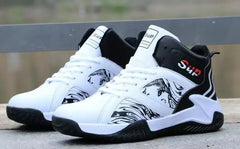 New Anti-Slip Men's High Top Men's Basketball Shoes Luxury Comfortable Running Shoes Fashionable Versatile Casual