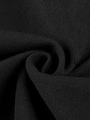 Womens Elegant Front Zipper Work Office Knee Length Black Cap Sleeve Peplum Pencil Casual Cocktail Party Bodycon Sheath Dress