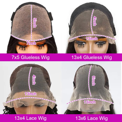 Body Wave Short Bob Wig Glueless Human Hair Lace Front Wigs For Women Water Wavy 13X6 Transparent Lace Frontal Wig 250 Density