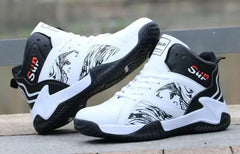 New Anti-Slip Men's High Top Men's Basketball Shoes Luxury Comfortable Running Shoes Fashionable Versatile Casual
