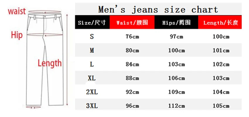 New Men's Slim Fit Stretch Jeans Casual Fashion Multi Pocket Cargo Denim Pants High  Jeans Work Hip Hop