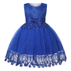2025 new European and n Women Darling one-year-old dress baby princess dress girl lace bow dress