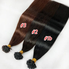 K Tip Hair Extensions Keratin Human Hair Hot Fusion Hair Extension Italy Keratin Glue Machine Remy 12-24inch 30 50G/pack