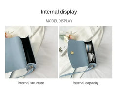 PU Versatile and Fashionable Portable Small Square Bag Single Shoulder Crossbody Bag Luxury Designer r