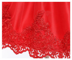 3-12 Years Summer Cute GIrls Dress Big Bow Lace Mesh Party Princess Dress For Girls Children