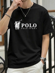 New Style High Quality Men's T-Shirt 2026 Summer Print Casual 100% Cotton