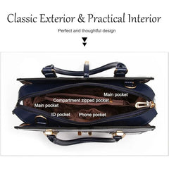 Luxury Brand Crocodile Handbag Women Tote Bag Bright Leather