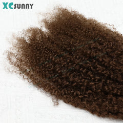 Micrlink Hair Extensions Human Hair Kinky Curly For Black Women Double Drawn Micro Ring Loop Hair Extensions Human Hair Color 4