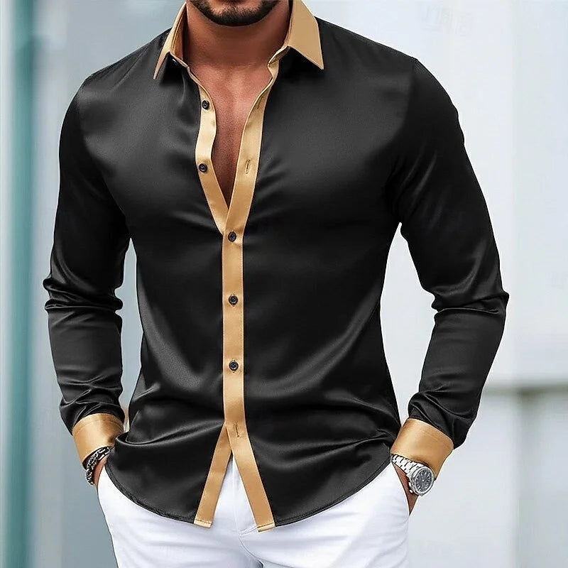 New men's 3D printed long sleeved shirt with fashionable design, Harajuku casual long sleeved shirt, men's retro style